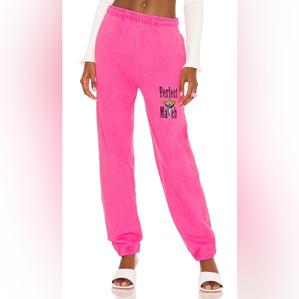 Boys Lie Vibrant Pink Graphic Sweatpants